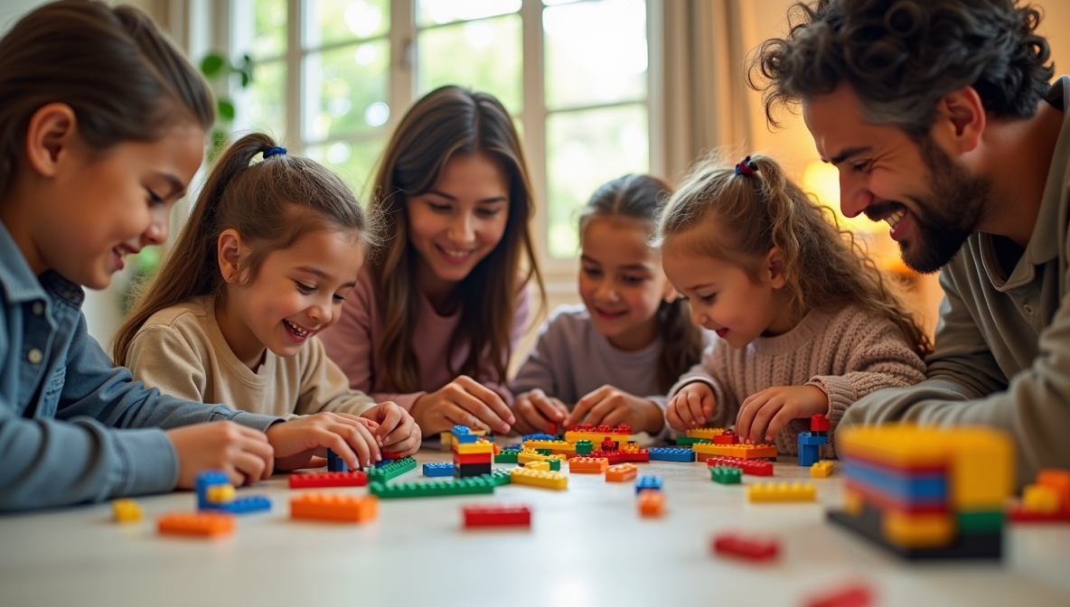 Brinquedo de montar LEGO para crianças criativas