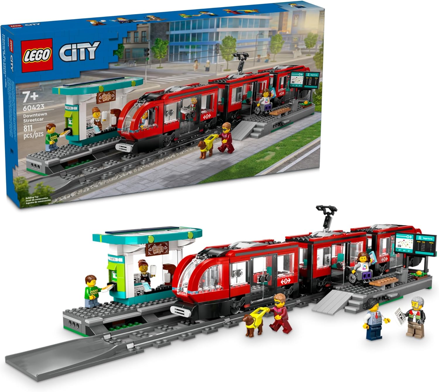LEGO City Construção: Bonde e Estação da Cidade , 811 peças