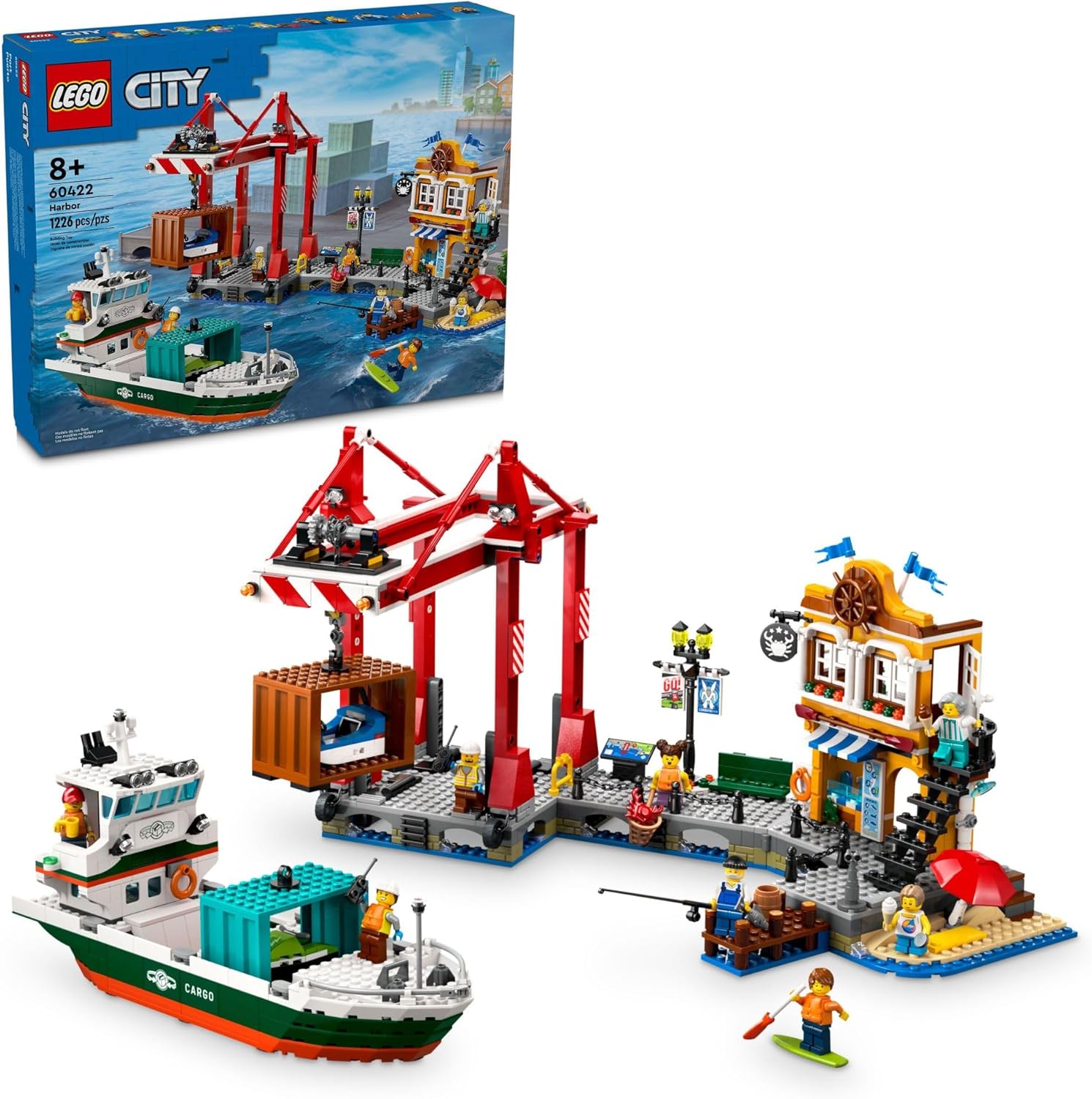 LEGO City: Porto à Beira-mar com Navio, 1226 peças