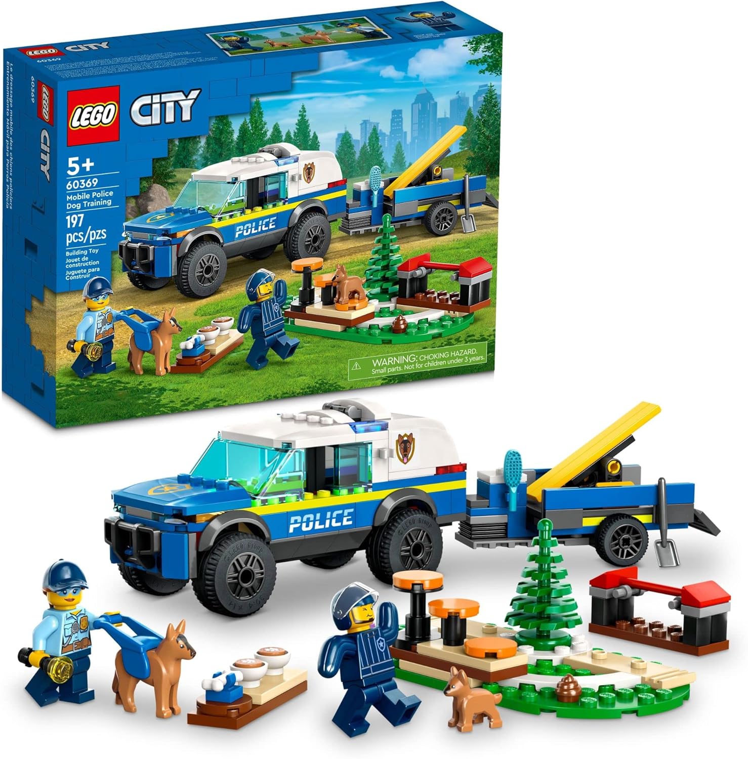 LEGO City: Treinamento Móvel de Cães, 197 peças