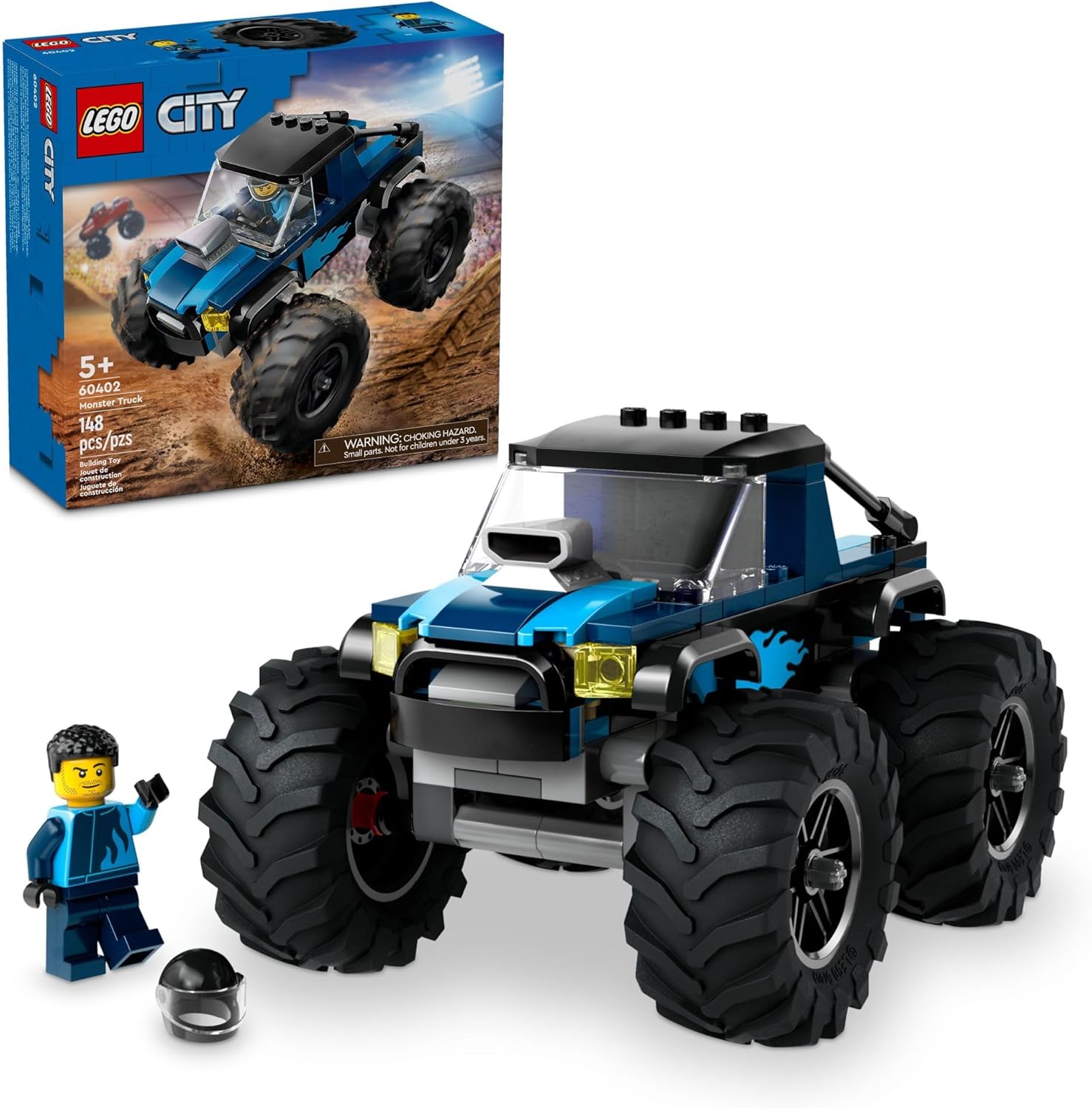 LEGO City Veiculos: Monster Truck Azul , 148 peças