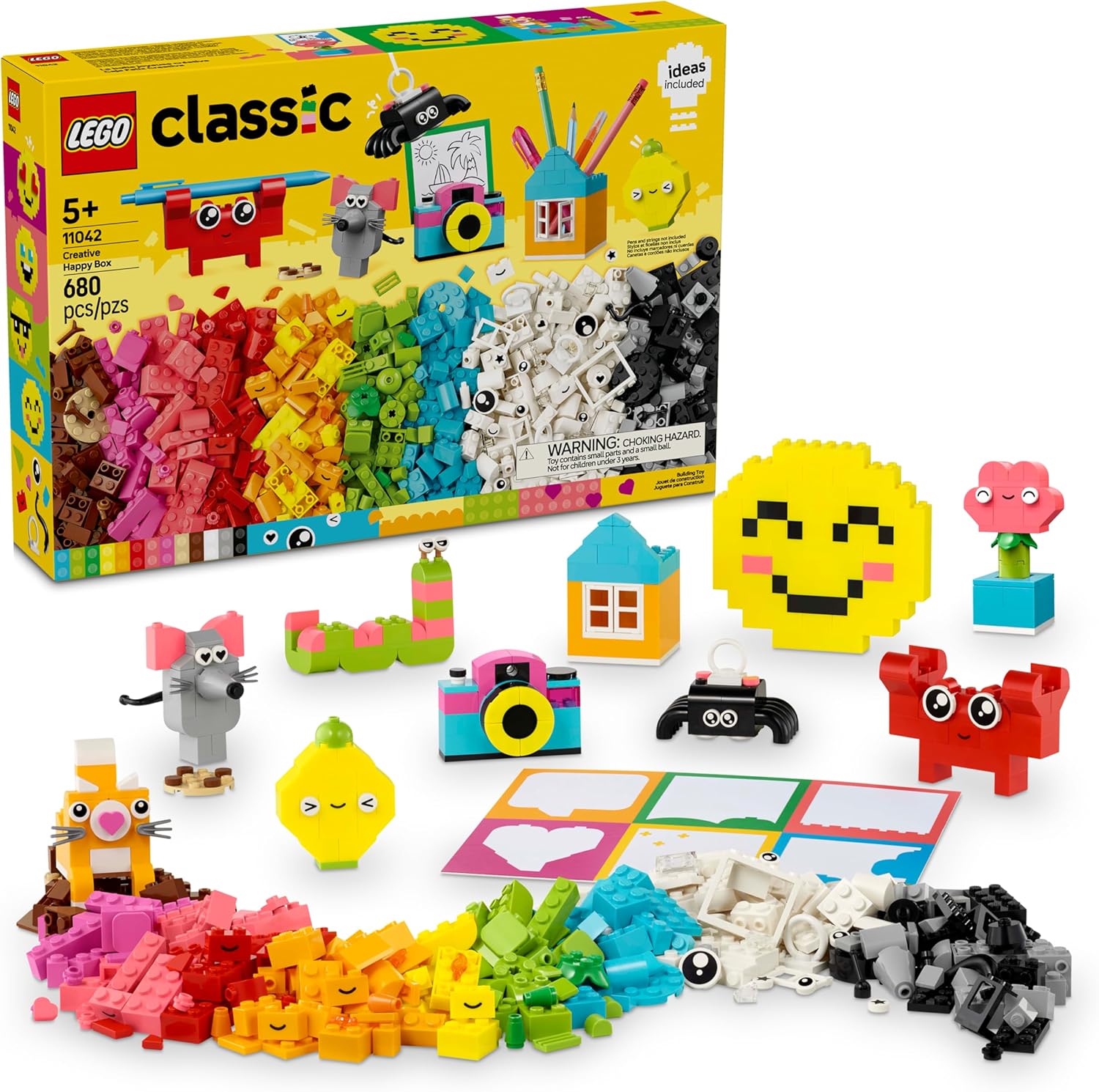 LEGO Classic: Caixa Criativa Feliz, 680 peças