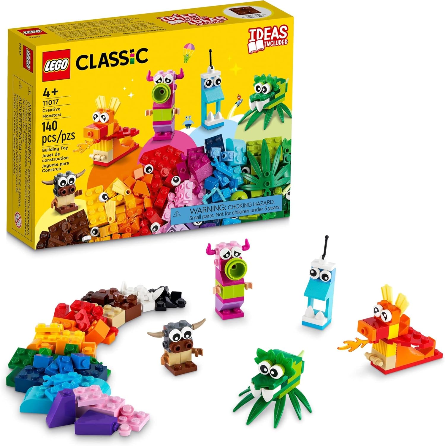LEGO Classic: Monstros Criativos, 140 peças