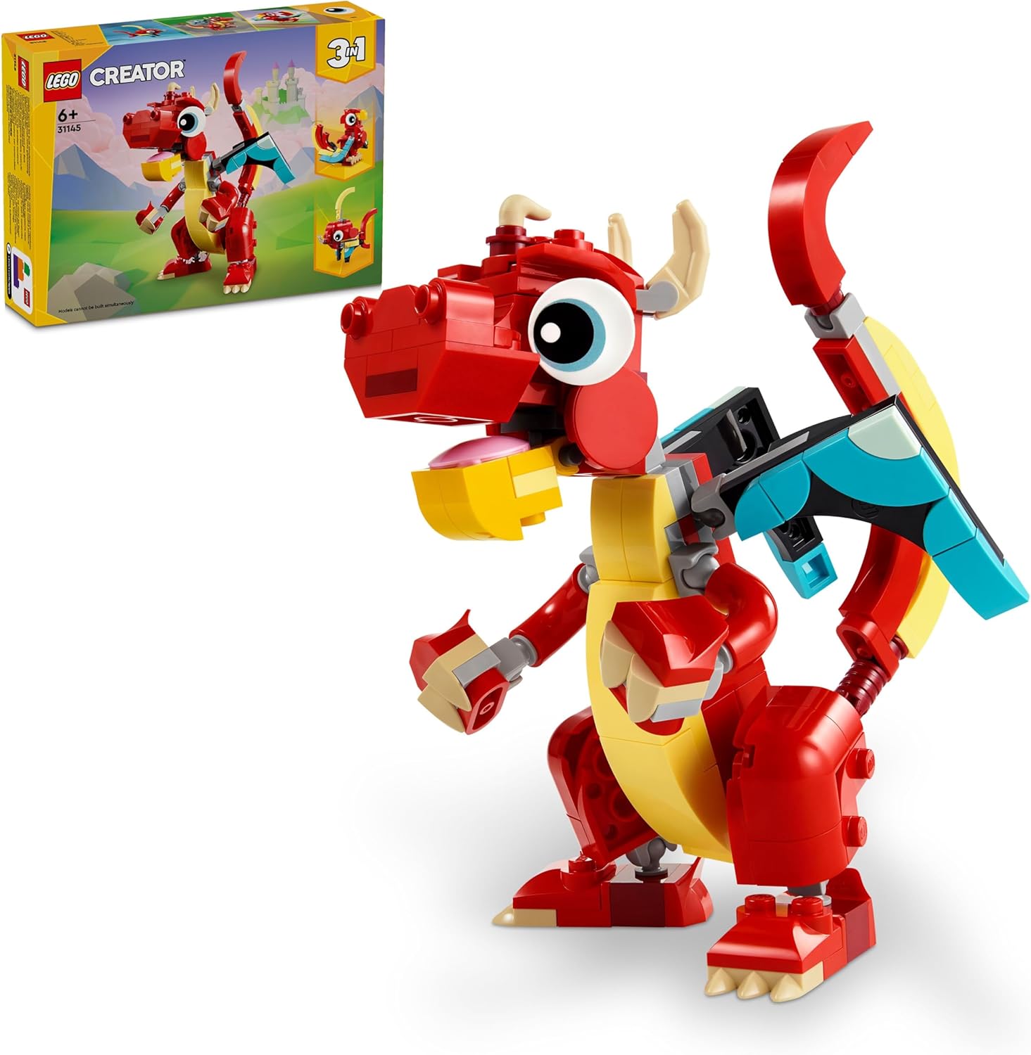 LEGO Creator 3em1: Dragão Vermelho, 149 peças