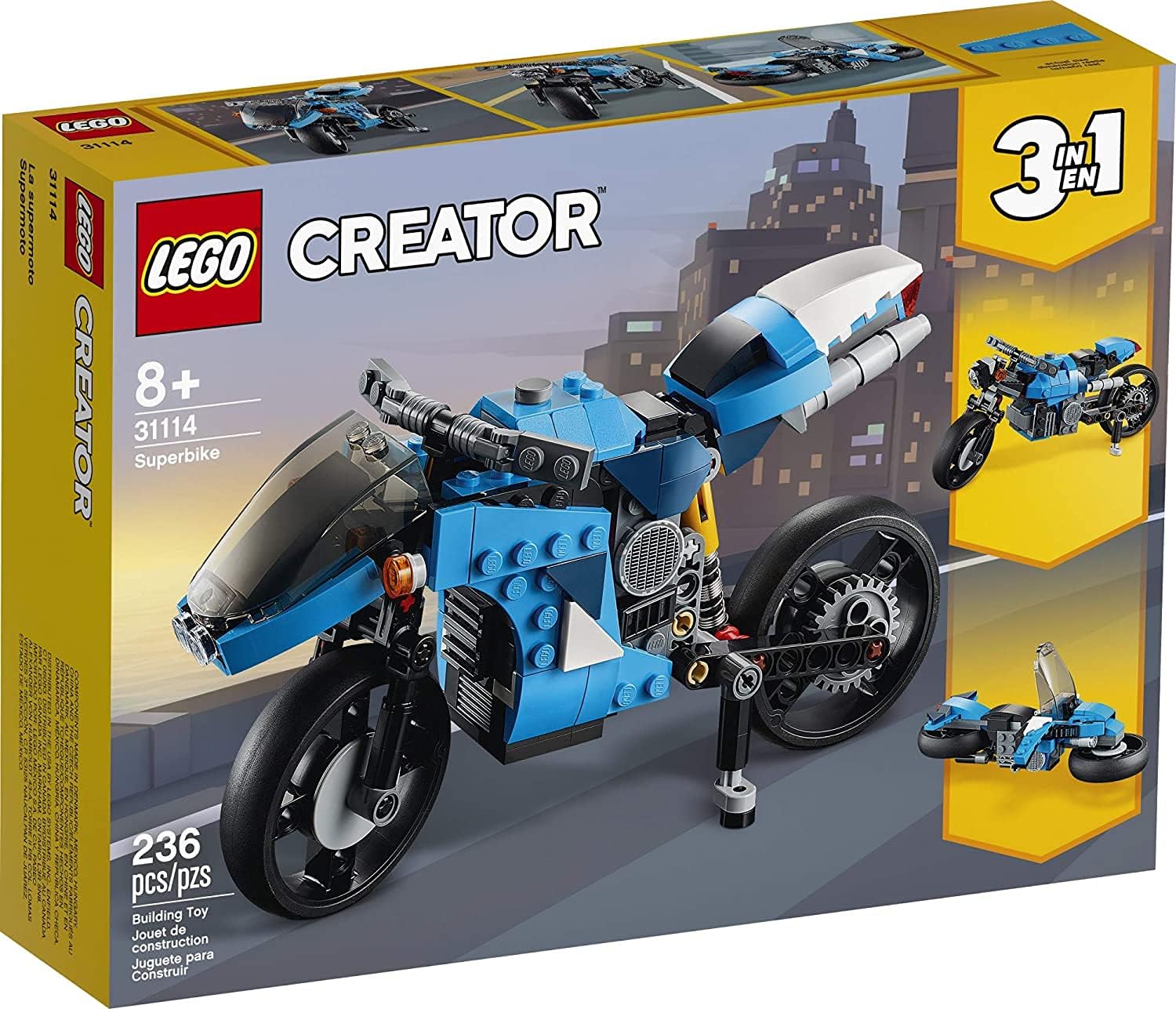 LEGO Creator 3em1: Supermoto, 236 peças