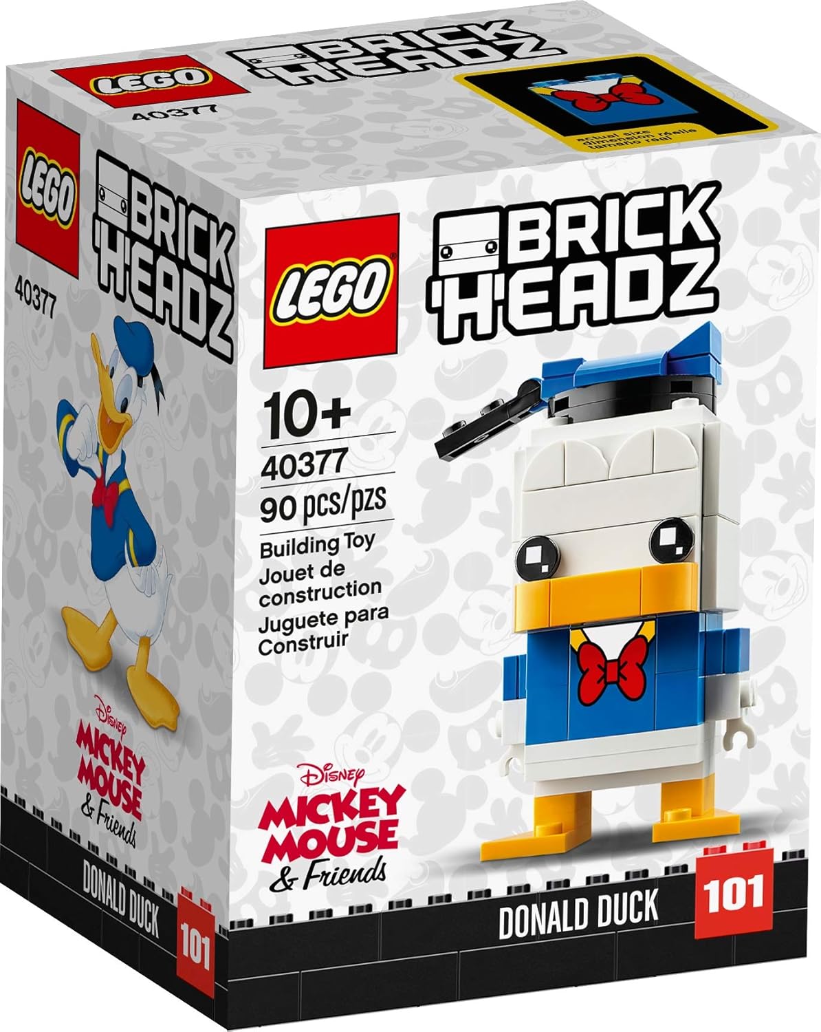 LEGO Disney BrickHeadz: Pato Donald, 90 peças