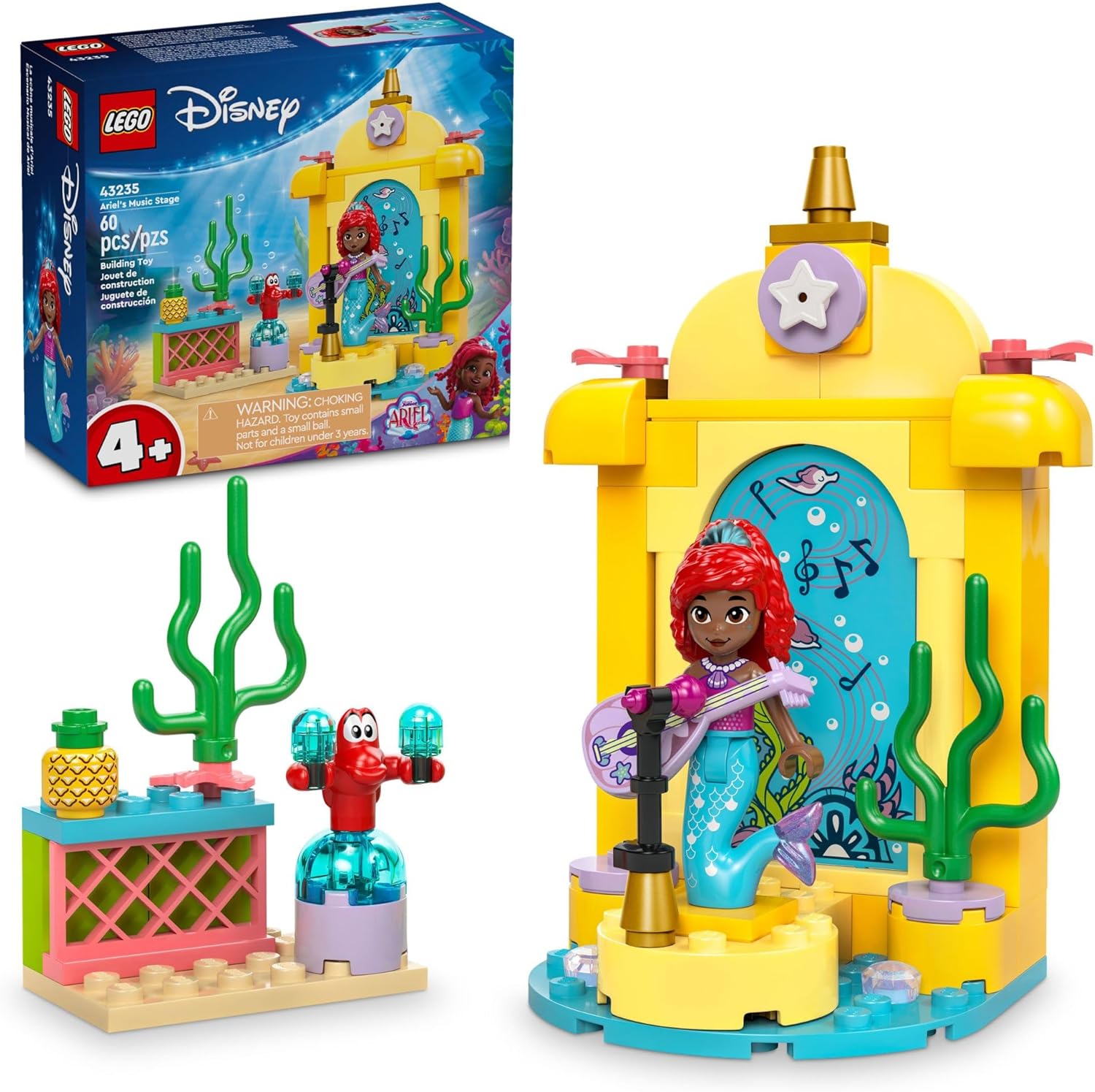 LEGO Disney Princess: Palco Musical da Ariel, 60 peças