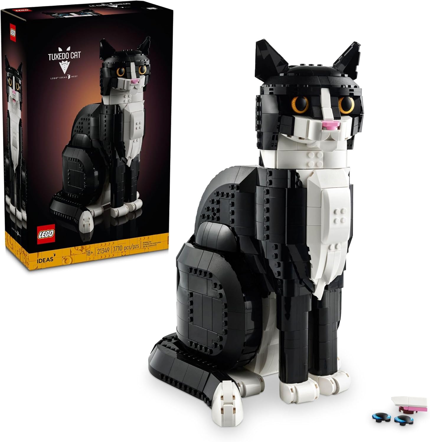 LEGO Ideas Gato Frajola, Ideia de Presente para Fãs de Animais 21349