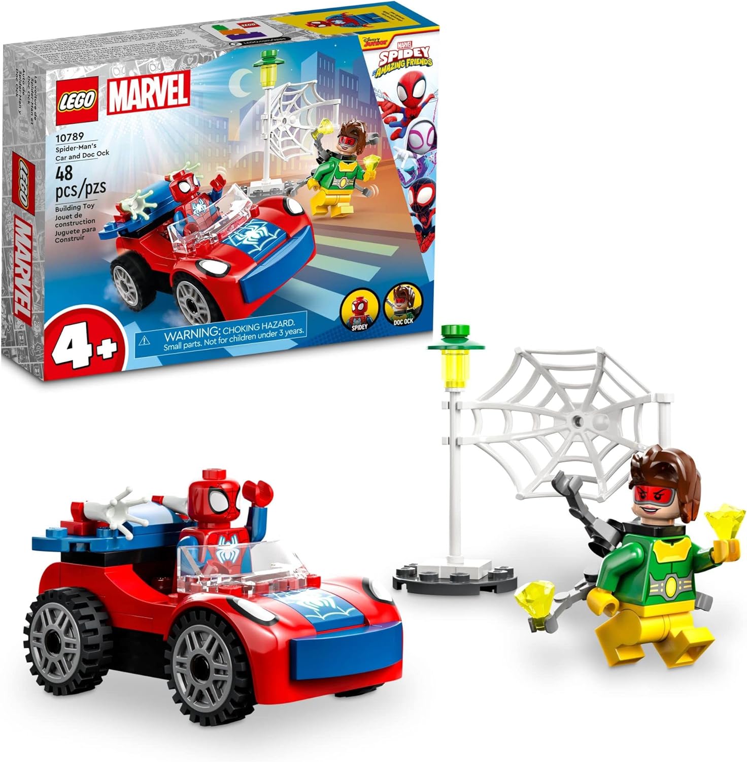 LEGO Homem-Aranha: O Carro do Homem-Aranha e Doc Ock, 48 peças