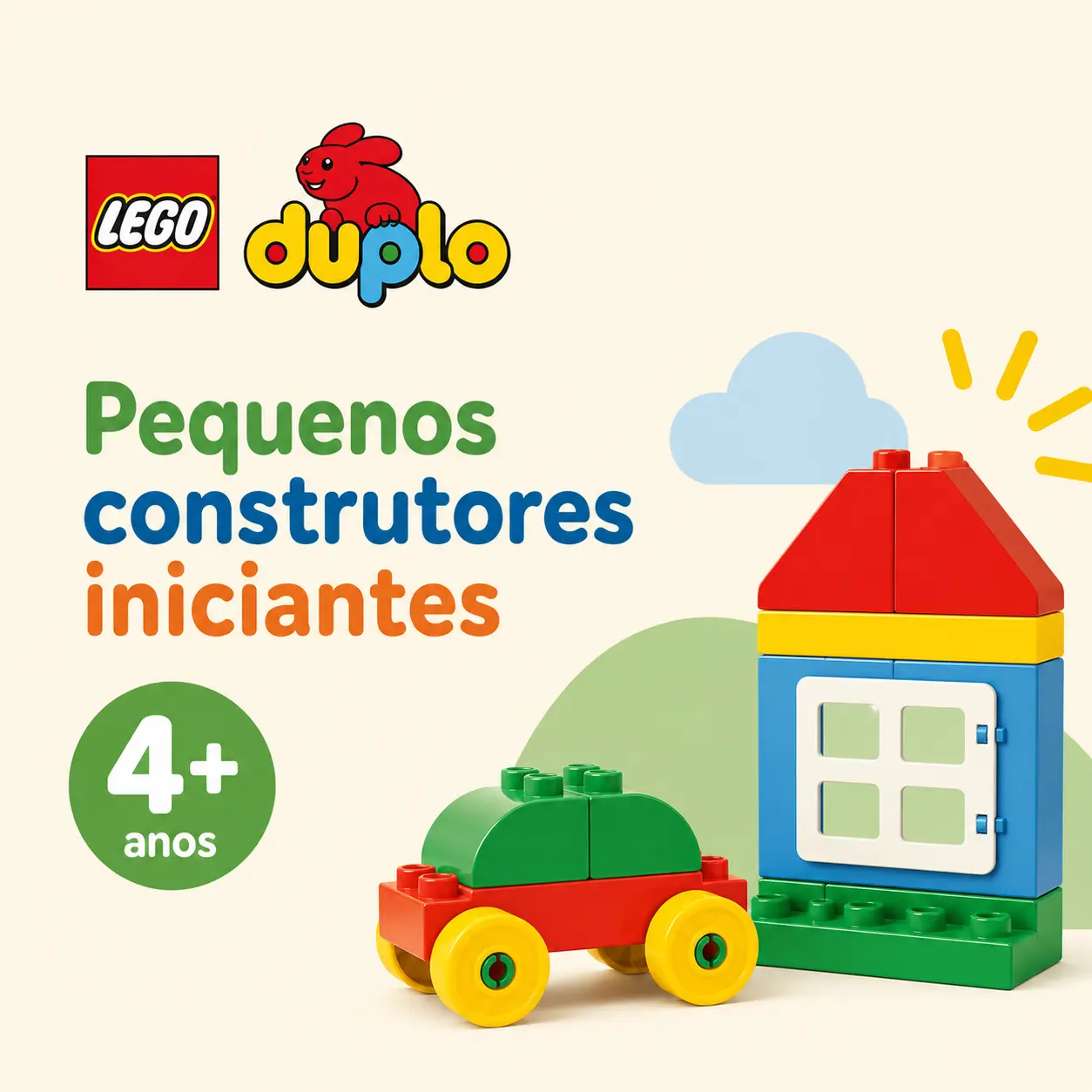 Blocos de montar LEGO para desenvolvimento infantil de crianças de 4 anos