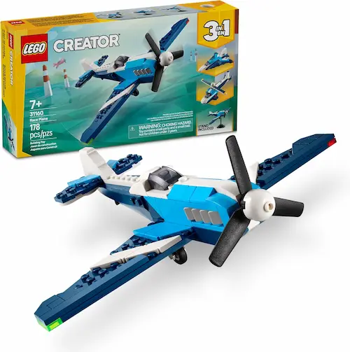LEGO Creator Aeronaves sendo três modelos com 178 peças
