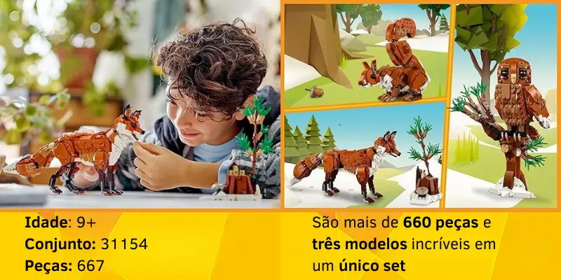 LEGO Creator 3 em 1 - Raposa Vermelha